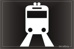 Train Sign Car Decal