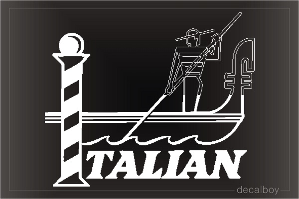 Italian Car Decal