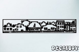 Buildings Houses Car Decal