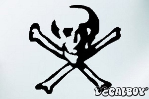 Skull 145 Car Window Decal