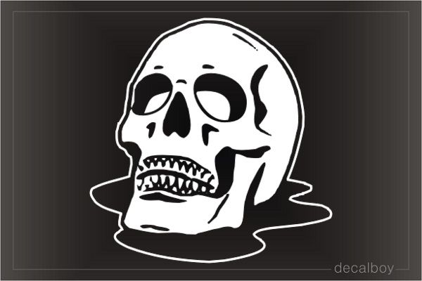 Skull 0120 Car Window Decal