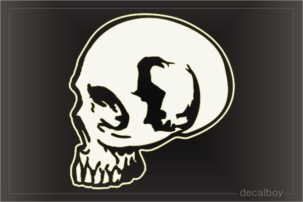 Skull 0961 Car Window Decal