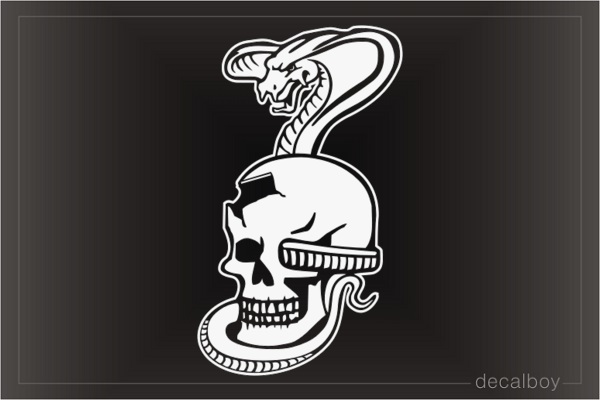 Skull Cobra Car Window Decal