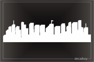 Skyline Buildings 2 Car Decal