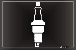 Spark Plug Car Decal