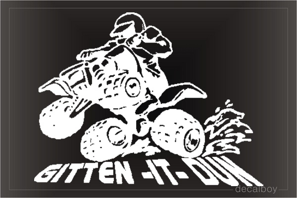 Atv 4 Wheeler Window Decal