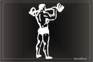 Body Builder 3 Window Decal