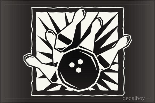 Bowling Window Decal