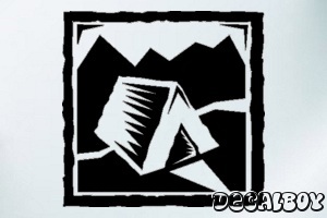 Camping 2 Window Decal