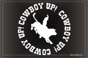 Cowboy 11 Car Window Decal