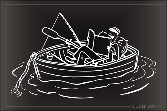 Fishing Window Decal