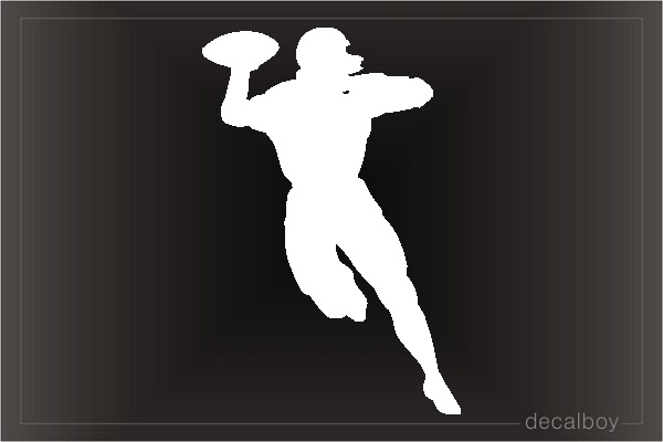 Football College Window Decal