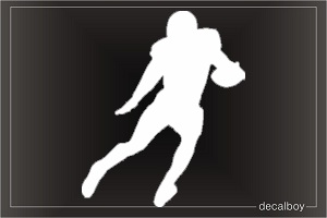 Football Player 2 Window Decal