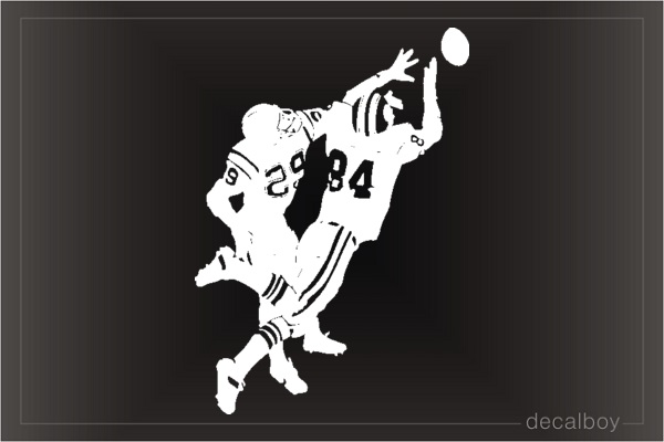 Football Fumble Window Decal