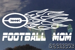 Football Mom Window Decal