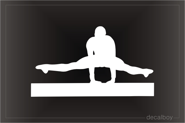 Gymnastic Beam Window Decal