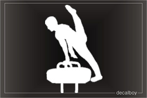 Gymnastics Pommel Horse Window Decal