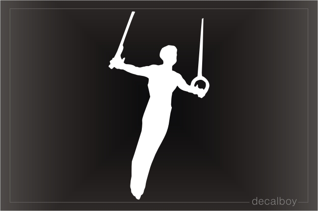 Gymnastic Cross Window Decal