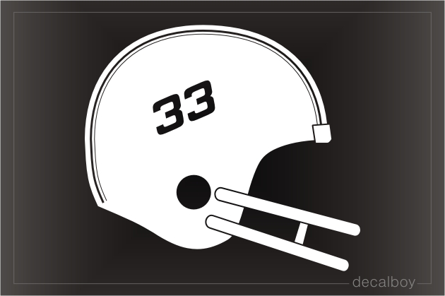 Helmet Football Window Decal