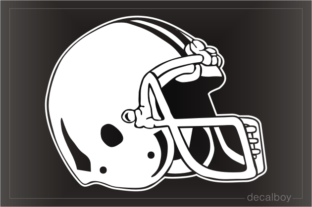 Helmet Football Player Window Decal