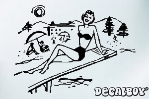 Beach Tan Car Window Decal