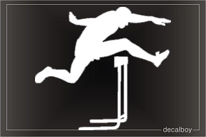 Hurdle Run Window Decal