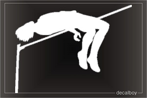 Fosbury Flop Jump Window Decal