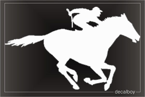 Jockey Car Window Decal