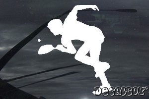 Pingpong Player Window Decal