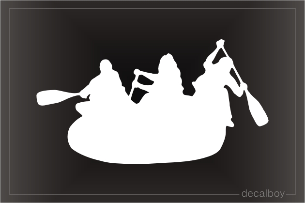 Rafting Window Decal