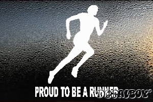 Runner Man Window Decal