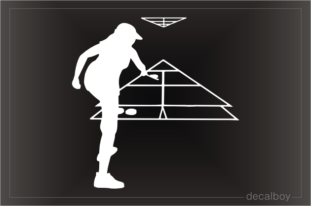Shuffleboard Window Decal