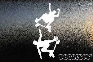 Skateboarders Window Decal