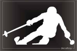 Skiing 7 Window Decal