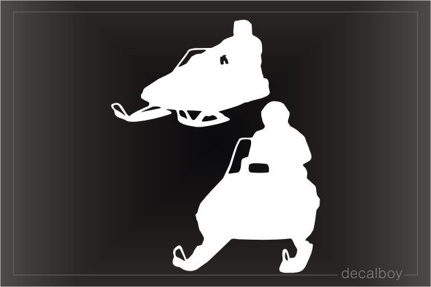 Snowmobiling Window Decal