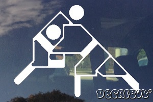 Olympics Sumo Window Decal