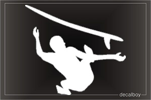 Surfer Jump Window Decal