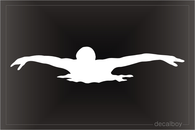 Swimmer 4 Window Decal