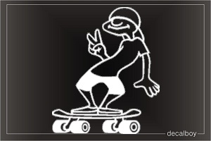 Skateboarding Window Decal