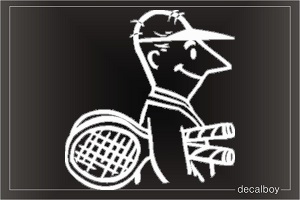 Tennis An Window Decal