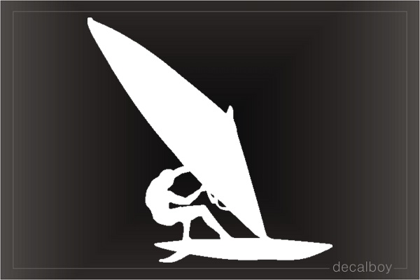 Windsurfing Window Decal