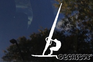 Windsurfing 2 Window Decal