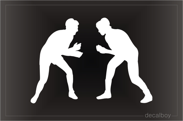 Wrestle Window Decal