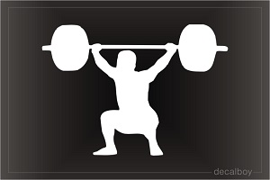 Weight Lifter Window Decal