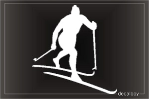 Skiing 22 Window Decal