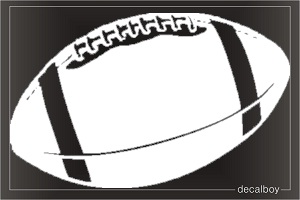 Football 4 Window Decal