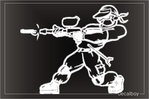 Paintball Window Decal