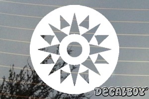 Star 10 Car Window Decal