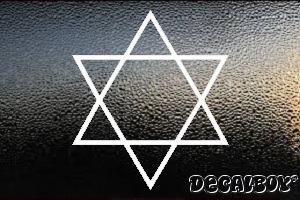 Star David Car Window Decal