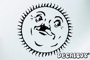 Sun 6 Car Window Decal